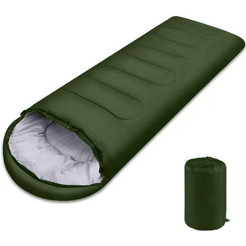 3KG Warm Polyester Sleeping Bag for Adults - Thickened, Cotton-Lined for Outdoor Camping