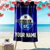 Personalisierter Name Sc Paderborn Druck Strandtuch, Großes Weiches Schnelltrocknendes Handtuch für Strand Camping Schwimmen