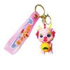 Cartoon Fruit Adorable Dragon Keychain Colorful Silicone Pendant Creative Car Charm Unique Bag Accessory Perfect New Gift Year