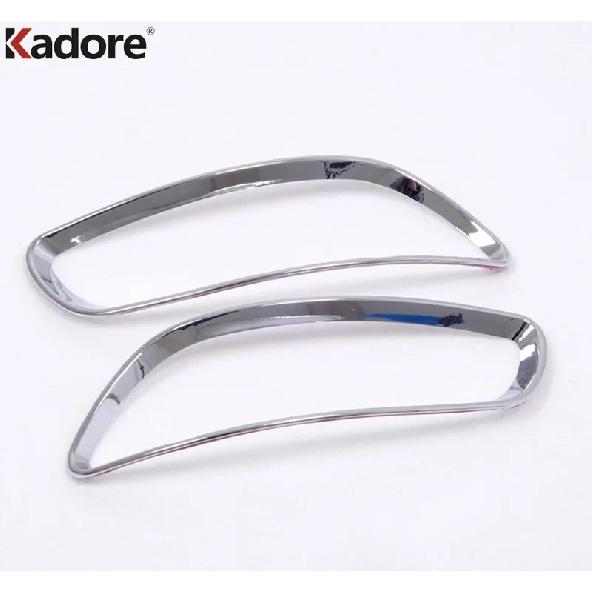 Rear Fog Light Lamp Cover Trim For Hyundai Santa Fe 2010 2011 2012 Chrome Car Tail Foglight Bezel Trims Accessories
