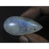 19X40X06MM Natural Rainbow Moonstone Pear Cabochon Loose Gemstone 40Cts. C-1622