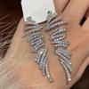 Zircon Geometric Tassel Earrings Exquisite Luxury Fashion Ear Jewelry