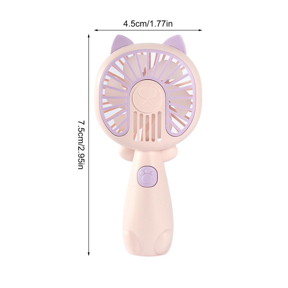 Personal Handheld Fan Mini Silent Desktop Student Fan Mini Silent Desktop Student Fan Cute Cat Personal Fan Small Hand Held Fan