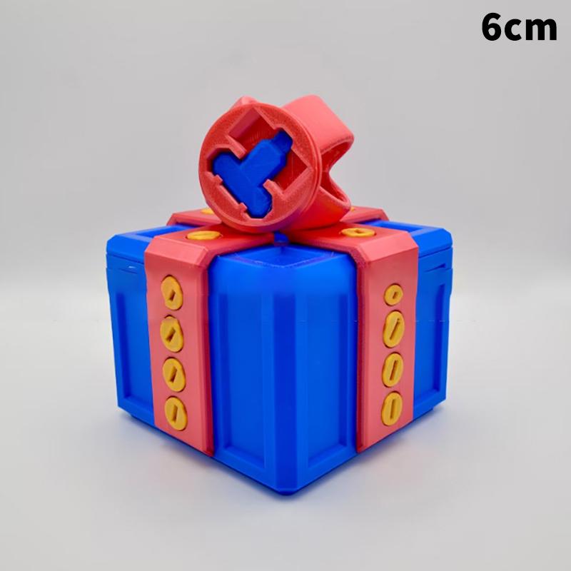 Cutie cadou enervantă cu șuruburi Cutii cadou enervante mari Cutie cu șuruburi farse Cutie cadou imprimată 3D Container pentru carduri de bani Cadou de Crăciun