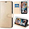 Protective Case - E.F.CONNECTION - For Xiaomi Redmi A3 - PU Leather - Shockproof - Multi-position Stand