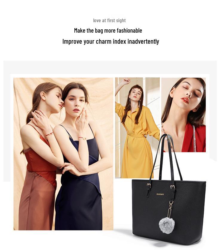 2025 Herbst/Winter Damen Präge Große Handtasche - Europäische & Amerikanische Mode, Schulter-/Crossbody