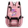 K-pop Inspired Anime Girl Group Backpack Students Teens School Use Lightweight Oxford Fabric With USB Port Padded Straps