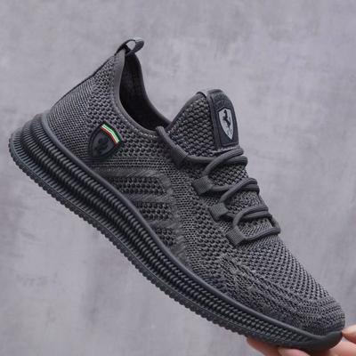 Autumn Breathable Flyknit Mesh Tide Shoes Men's Sports Casual Comfortable Running Teenage Men's Shoes