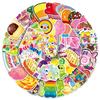 50pcs Cute Cartoon Candy Stickers: Kids' Reward, Journal, Skateboard, Computer, Phone, Waterproof Decor