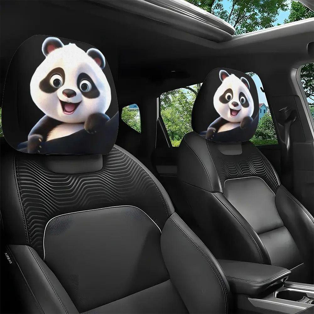 2Pcs Breathable Car Seat Cover Santa Claus Car Seat Headrest  Auto Interior Accessories