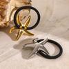Youthway Starfish Stainless Steel Ponytail Arch Pony Cuff Waterproof Hair Bands Headband Trendy Jewelry Women