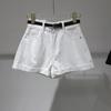 Summer 2021 Women's High Waist Denim Shorts - Loose Slimming A-line, Rolled Hem, Wide Leg, Korean Style Trend