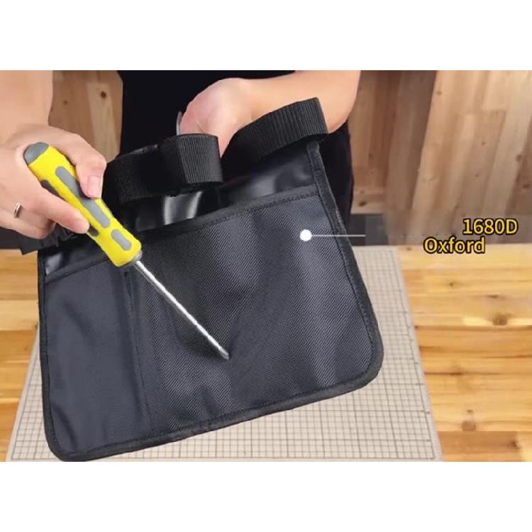 Extra Capacity Tool Apron For Gardeners Reinforced Cloth Multi Functional Pockets Comfort Fit Waist Belt