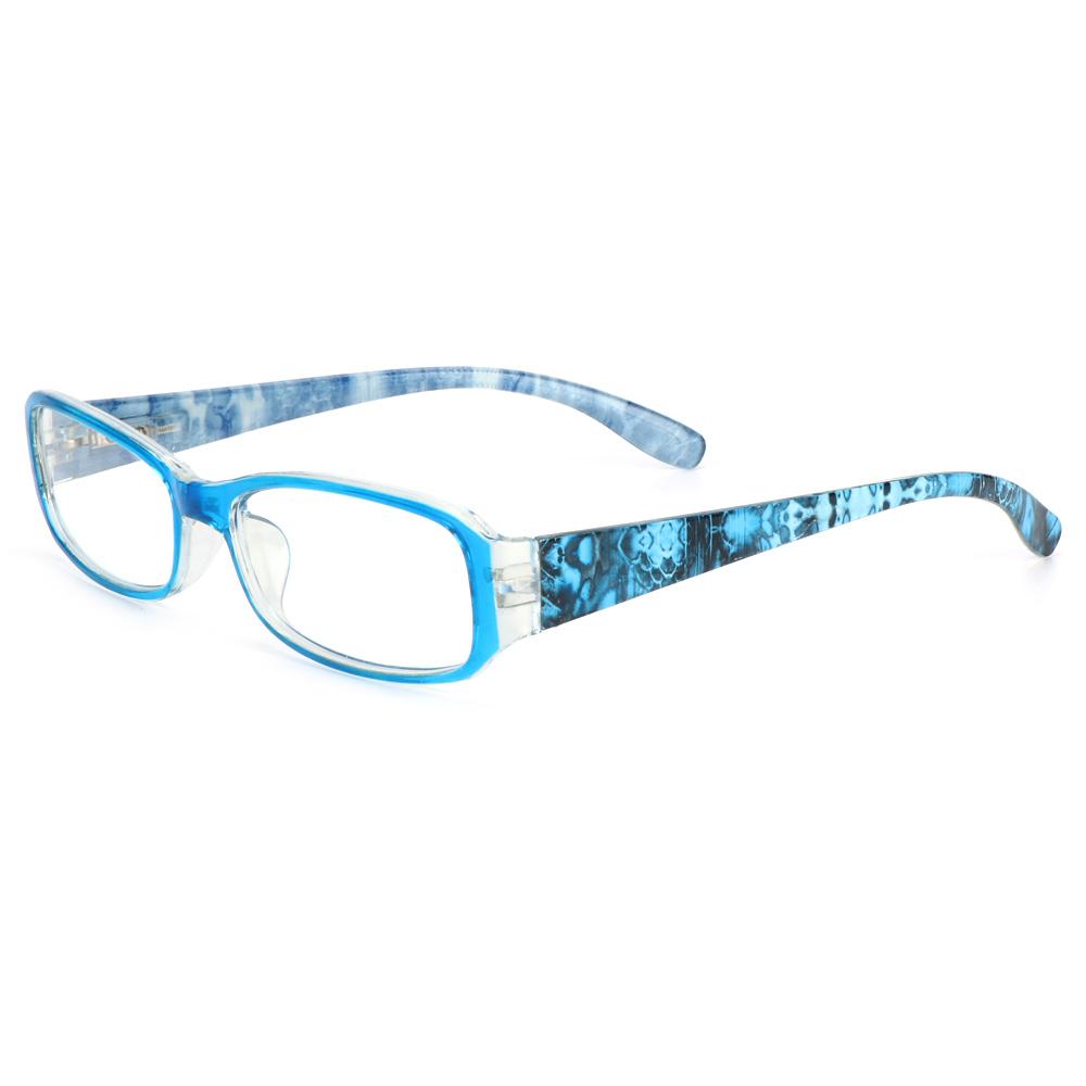 1pc Anti-Blue Light Reading Glasses Urltra-Light Eye Protection Women Men Flowers Elegant Eyeglasses Diopter +100~+400