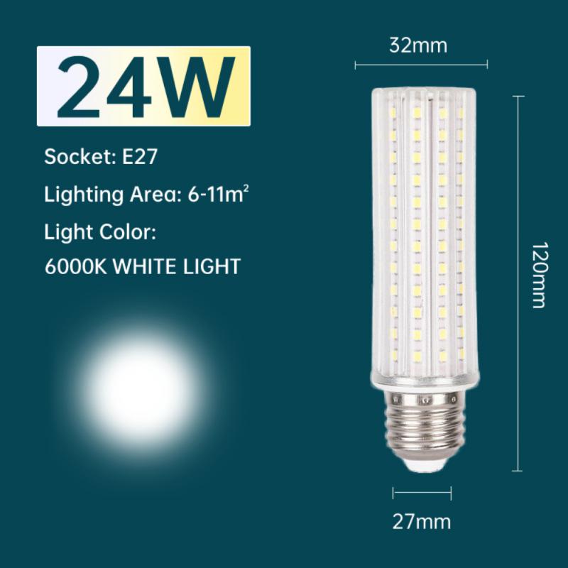 1pc LED Bulb E27 E14 Corn Lamp LED Light 10W 20W 24W Bedroom Living Room Decorative Lighting Bulb 6000K Luminous Accessories