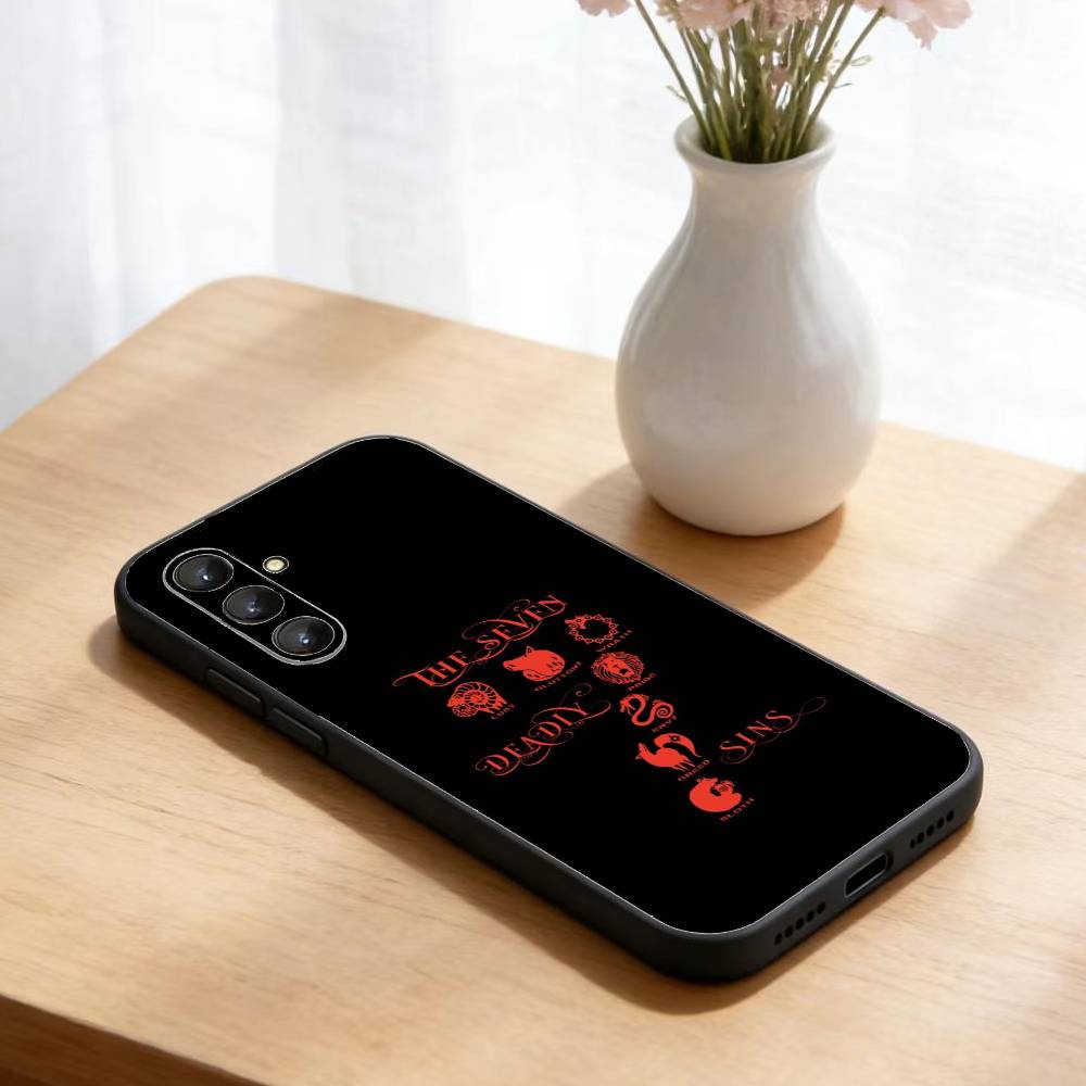 The Seven Deadly Sins Phone Case For Samsung Galaxy A73,21,22,32,71,53,52,51,80,5G Soft Black Cover