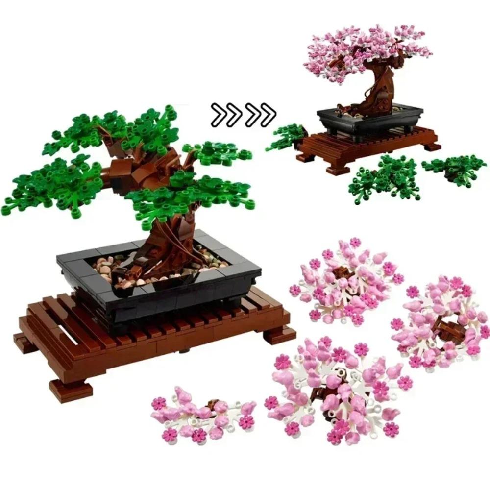 MOC Bonsai koka ziedu pušķis mūžīgais