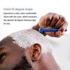 Stainless Steel Safety Razor with 5 Blades, 30° Shaving Angle