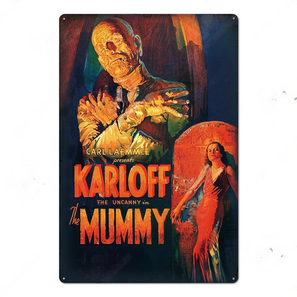 Vintage Metal Tin Signs Classic Retro Movie Posters Decor Tin Signs Plaque Iron Movie Poster Wall Decoration for Bar Pub Club