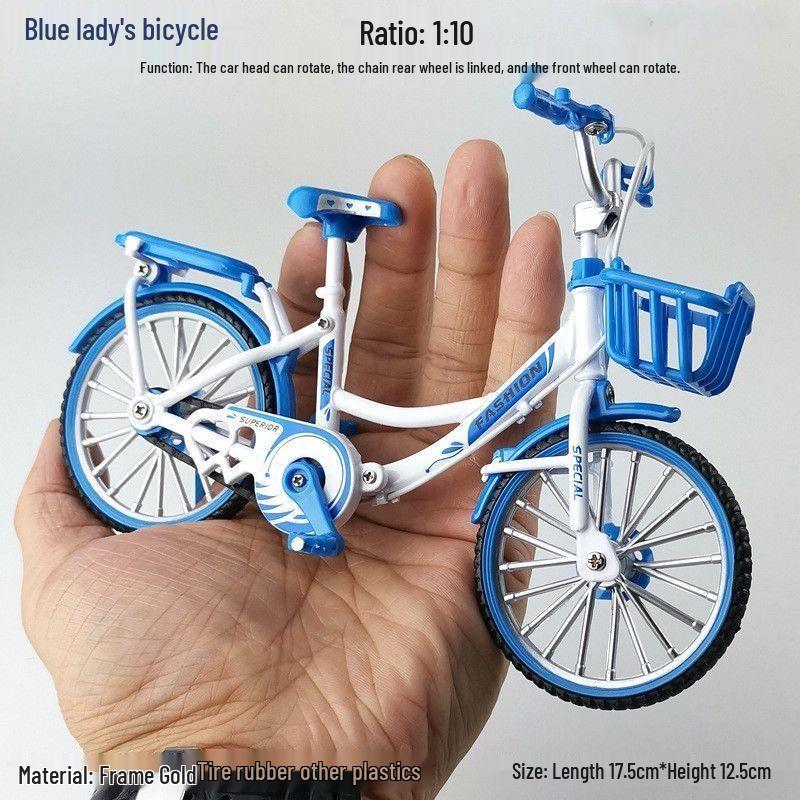 TikTok Alloy Softtail Mountain Bike Model Toy