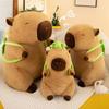 Boneca Capivara Macia de Pelúcia Brinquedo de Pelúcia Tartaruga Fofa Simulação Confortável para Presente de Natal Aniversário
