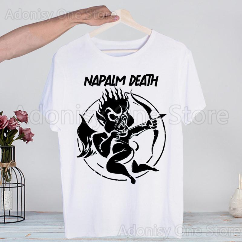 

Футболки Napalm Death Летние Мужские/Женские Хип-Хоп Забавный Принт Футболка Уличная Одежда футболки Короткий Рукав Топы 2XL