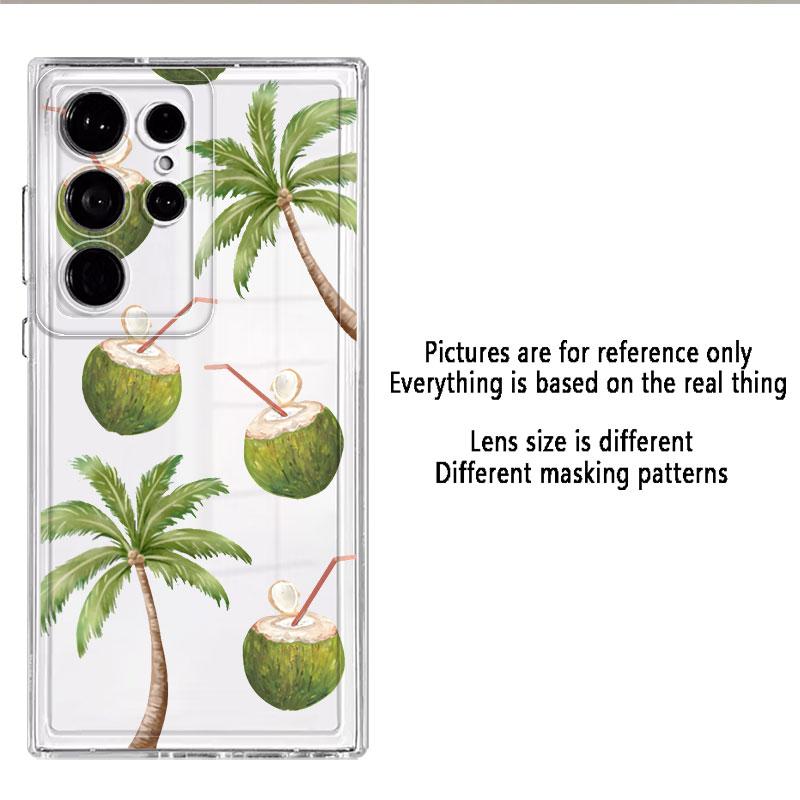 Phone Cover Case for Samsung Galaxy S26 Note 20 Ultra 10 S22 FE S21 S23 Ultra S25 Edge S20 Plus S24 Simple Coconut