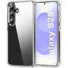 Clear Hybrid Hard Back Cover Case For Samsung Galaxy S25 S24 Ultra Plus Transparent Silicone Soft Shell Shockproof S 25 S25Ultra
