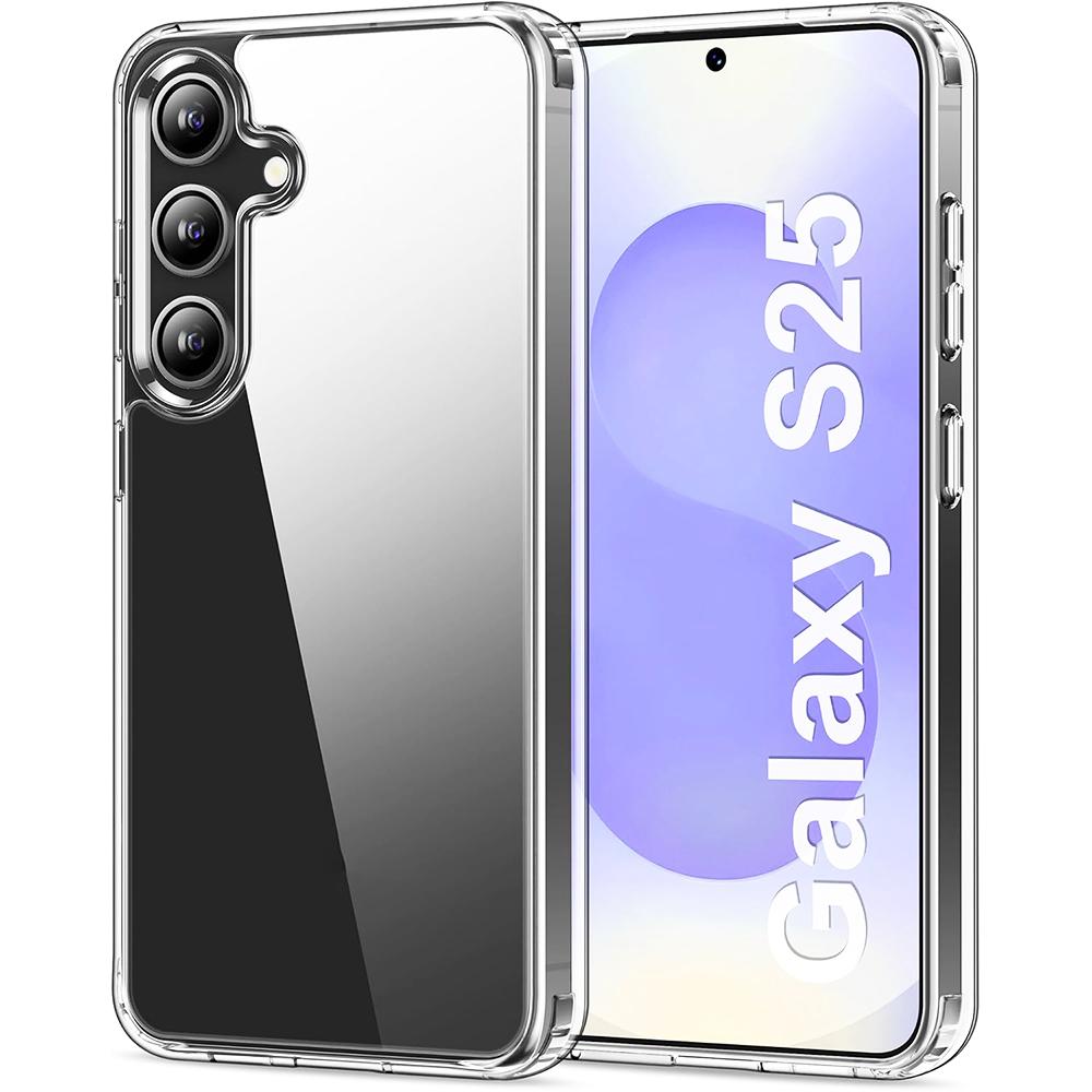 

Clear Hybrid Hard Back Cover Case For Samsung Galaxy S25 S24 Ultra Plus Transparent Silicone Soft Shell Shockproof S 25 S25Ultra Galaxy S24 Ultra