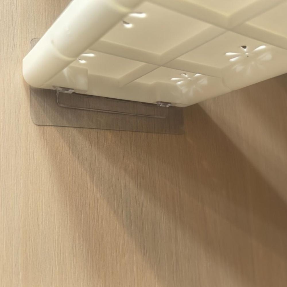 Extensible Wardrobe Storage Dividers Non Perforated Locker Storage Rack Closet Tension Shelf  Home