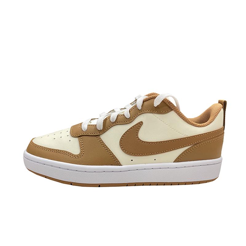 Nike Court Borough Fashion Durable Low Top Kids Sneakers Kids Sneakers Brown HV1805-121