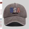 pc American  Years of Freedom  Star Pattern Print Baseball Cap Fashion Patriotic WomenS Daily Wear Design Sun Hat Comfo