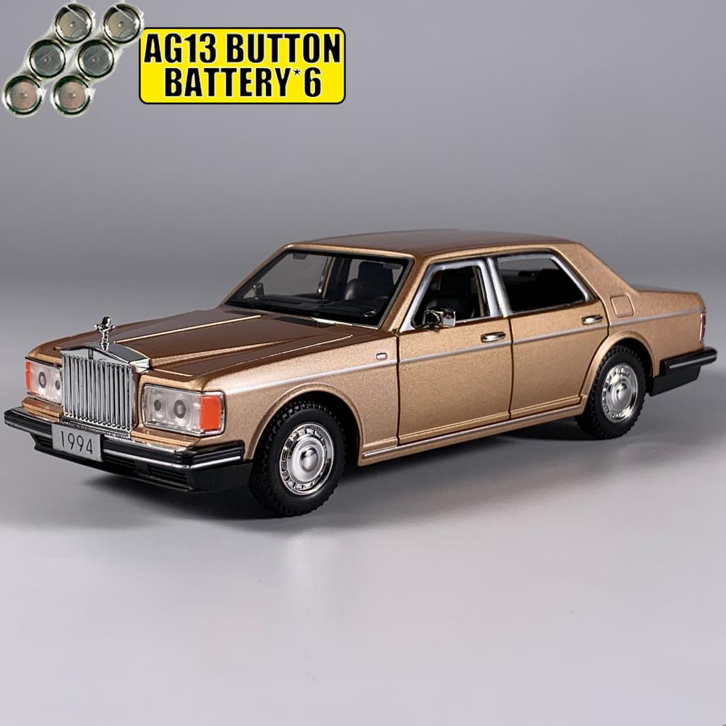 1:32 1994 Rolls Royce Silver Spur Limousine Alloy Metal Diecast Model Car Home Computer Desktop Display Ornament Mini Adult Gift
