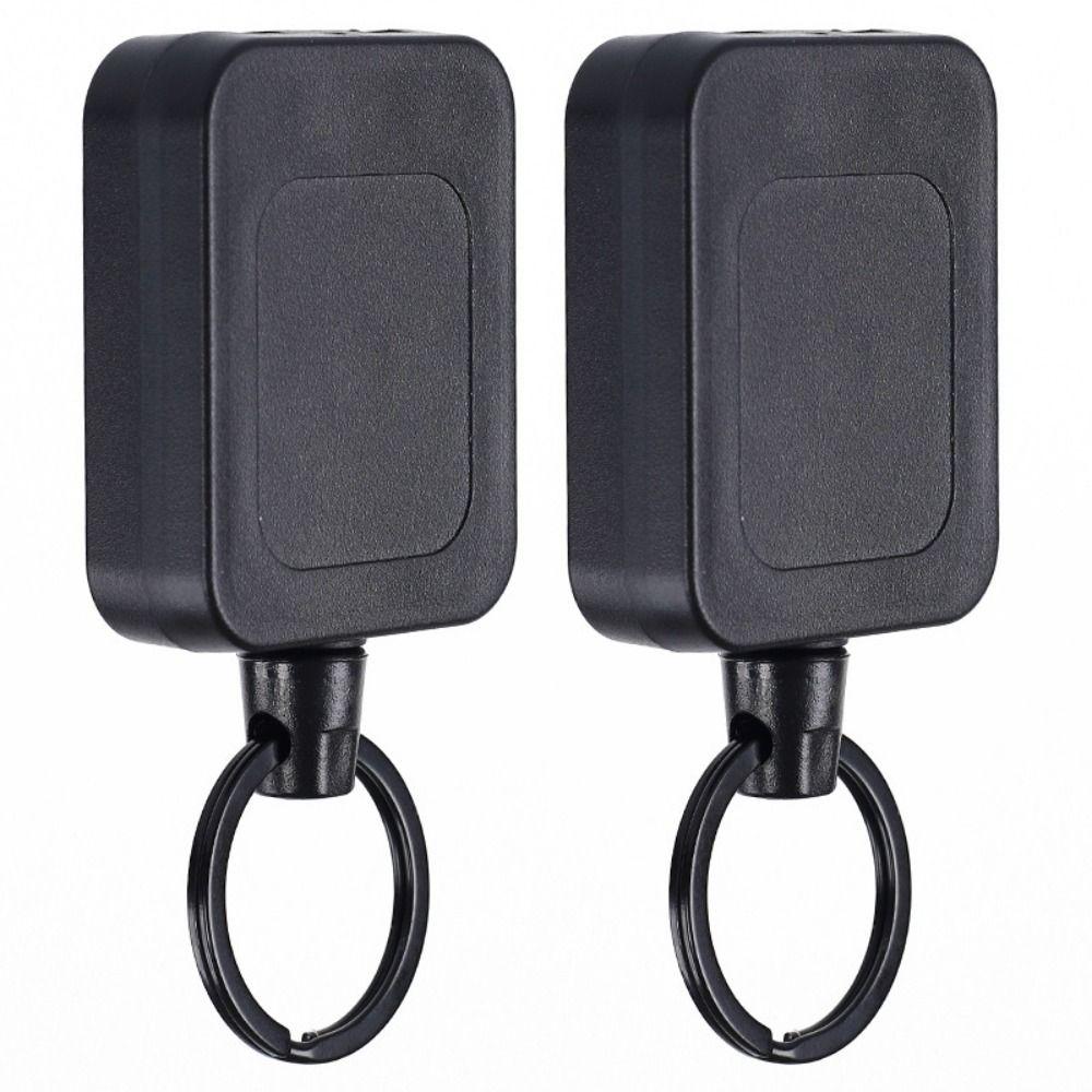 Anti-theft Retractable Keychain Belt Clip ID Badge Holder Durable Easy-to-pull Buckle  ID Cards
