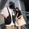 Men's Workwear Vest Backpack - Trendy Canvas Crossbody Bag for Outdoor Travel Hiking Ins Style