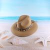 European and American Trendy Jazz Top Hat Women's Spring and Summer Versatile Sunshade Straw Hat New Bell-shaped Couple Sunscreen Beach Hat
