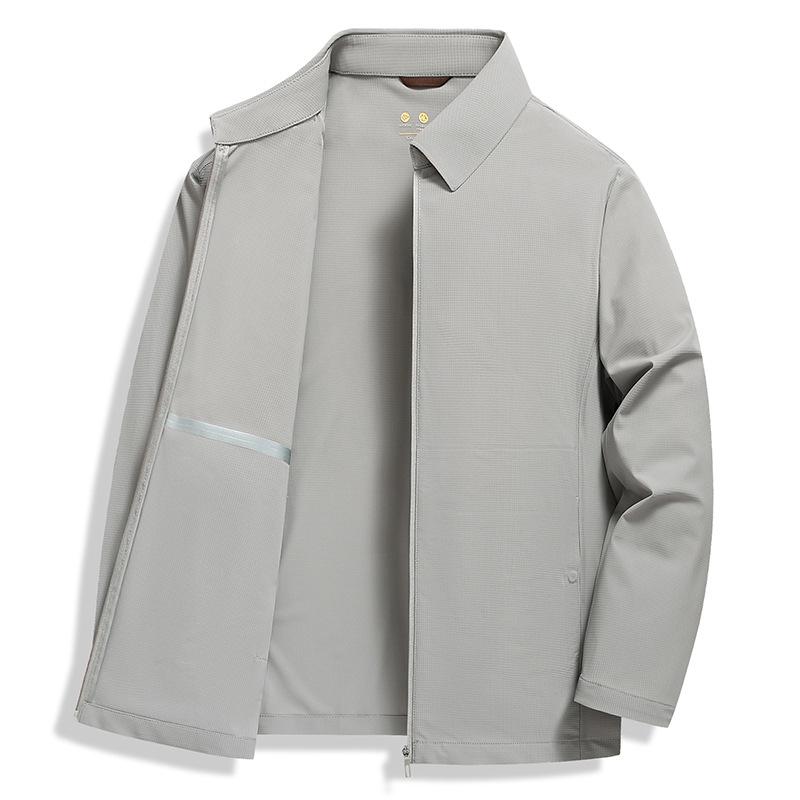 Sommer High-End Herren Sonnenschutzjacke UV-Schutz Lässig Vielseitig Business Herren Eis Seide Jacke Herren