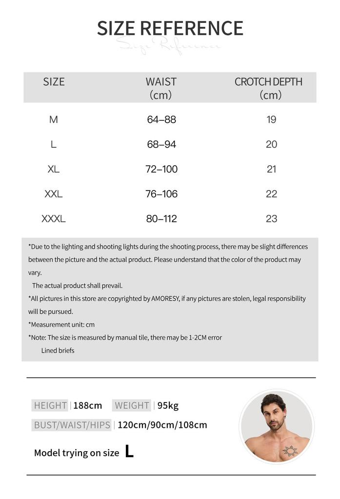 Amoresy Řada Oceanus Módní japonské slipy s nízkým pasem, zvedající boky, přiléhavé, ultratenké plavky [AMORESY] (512) (L, zelená)