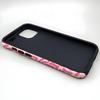 Popular pink irregular texture mobile phone case iPhone12 matte two-in-one film case iPhone17