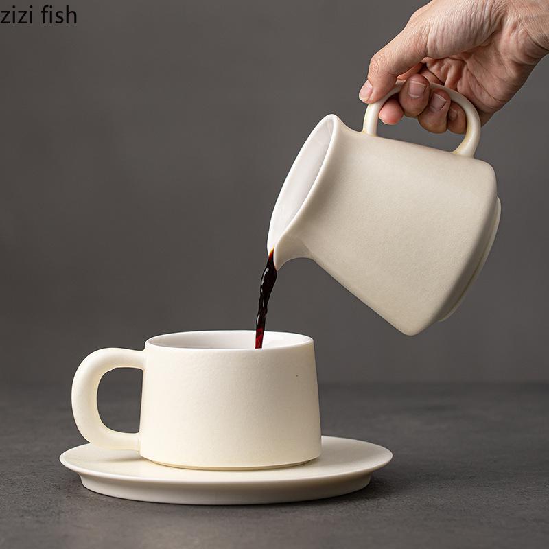 Hand Brewed Coffee Cups Ceramic Afternoon Tea Cup Coffee Leakage Milk Tea Mug Water Cups Breakfast Cup Filter Funnel Milk Mug