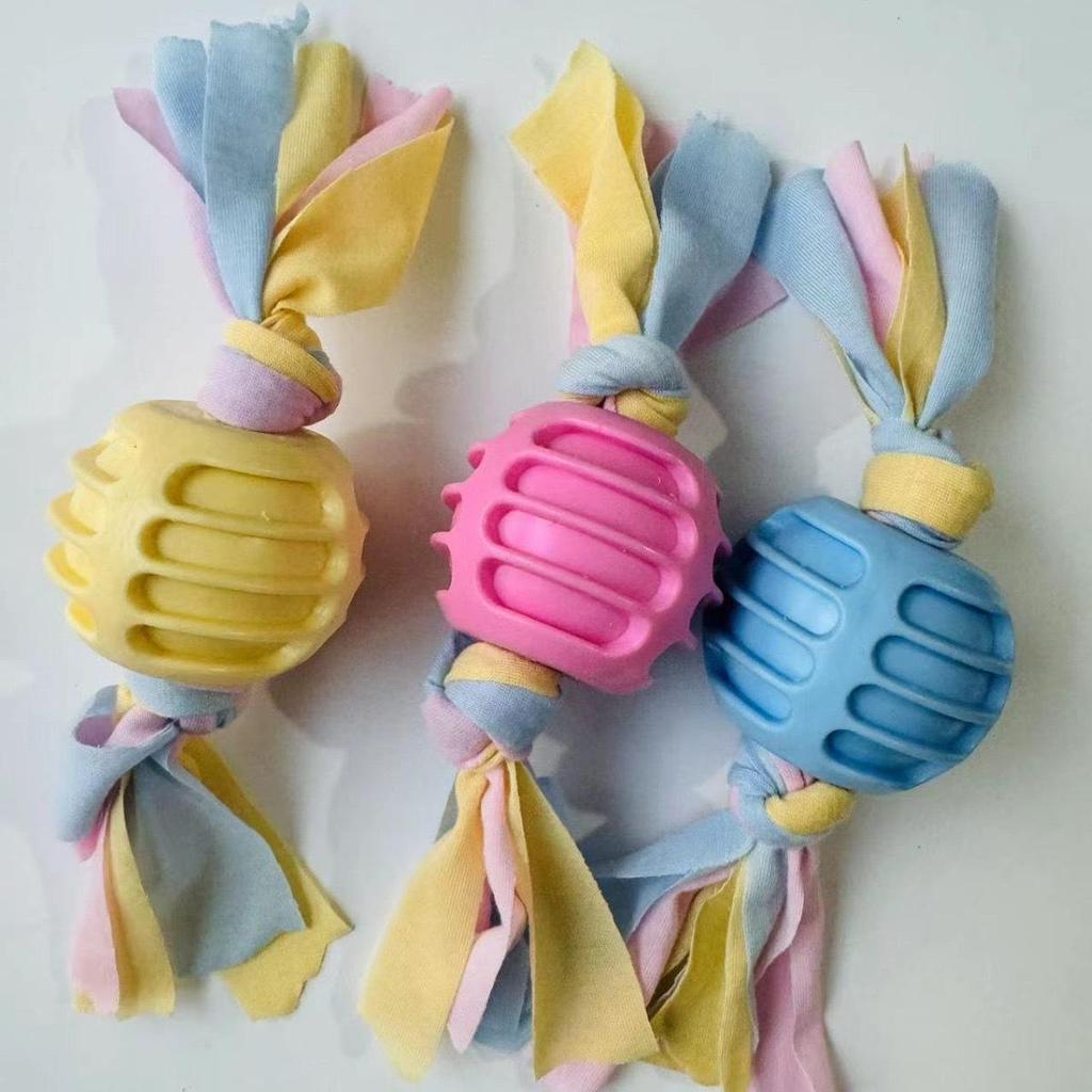 Durable TPR Teething Dog Toys for Golden Retrievers and Corgis - Bite-Resistant Cleaning Sticks and Balls
