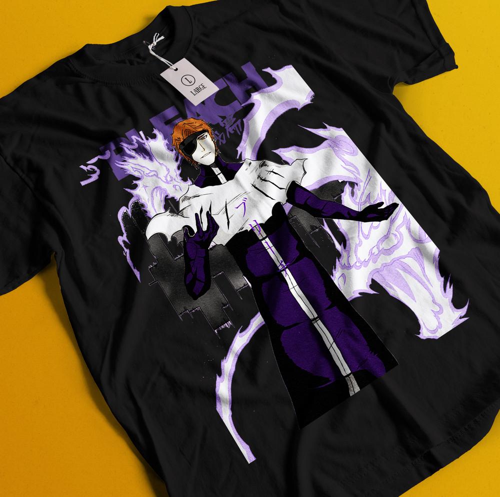 

Bleach Anime Tshirt Aizen T-Shirt Ichigo Bankai Yhwach Tee Zaraki Kenpachi Shirt M