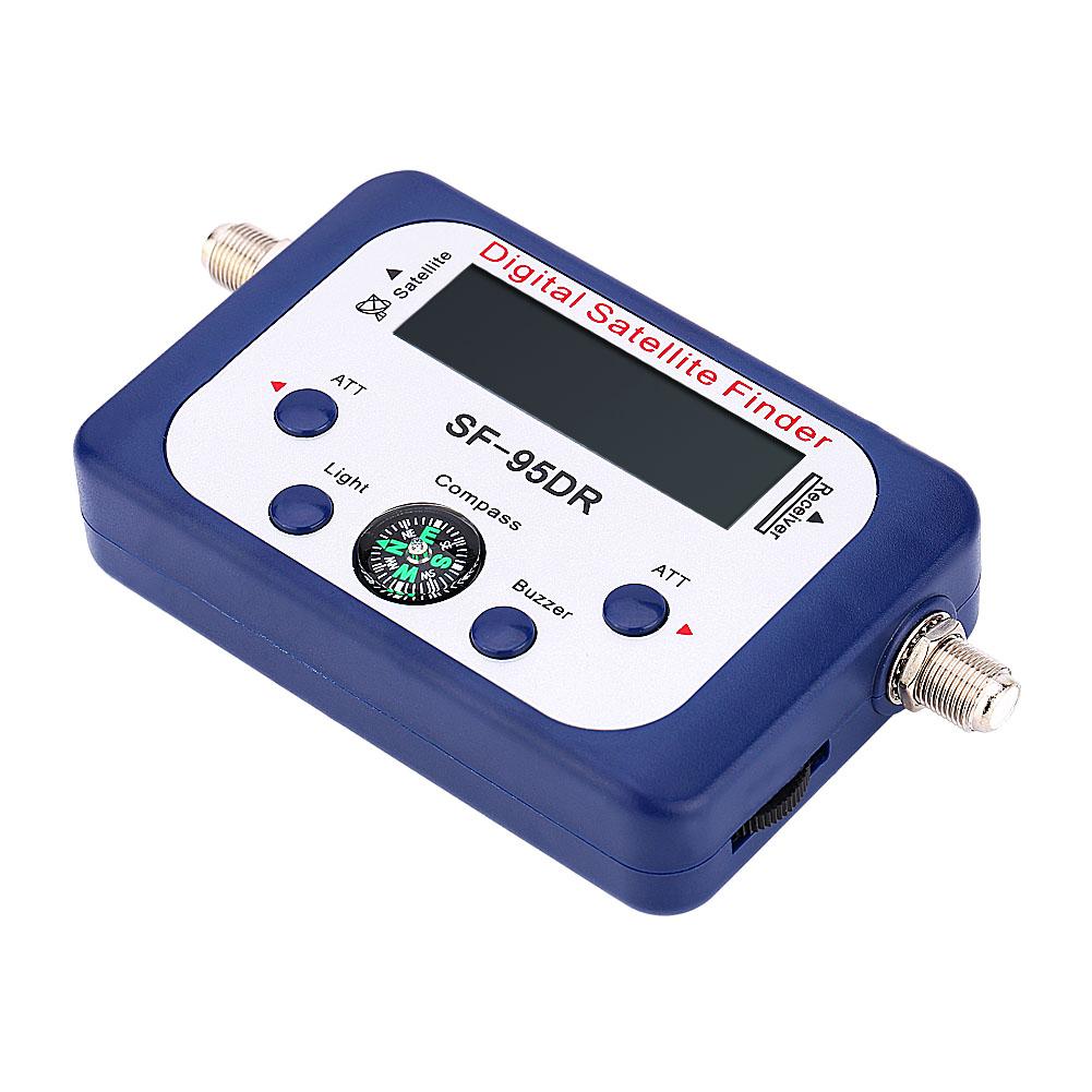 Mini LCD Digital Satellite Finder Meter Signal Strength Dish Sat Directv Compass