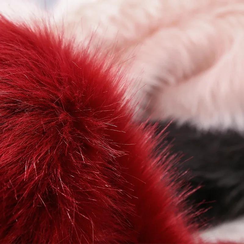 5cm Wool Length 180cm Wide High-grade Imitation Fox Hair Plush Fabric Carpet Fur Clothing Animal Fursuit Hair DIY Sewing Fabric