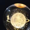 Ball Night Light with Resin base Decorative Ornaments for Christmas Desktop Living Room Restaurant