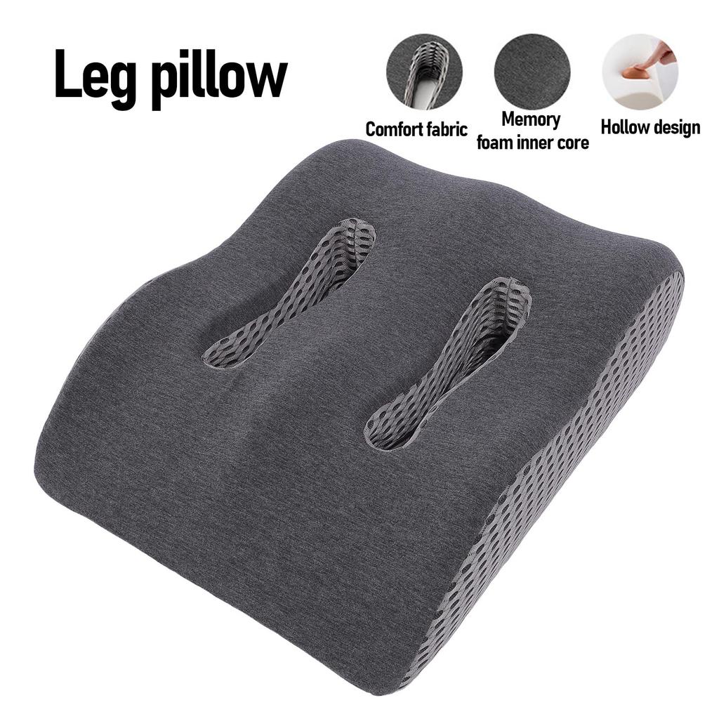 Leg Pillow Memory Foam Ergonomic Enhanced Comfort Removable Breathable Leg Elevation Pillow for Home Study Sleeping