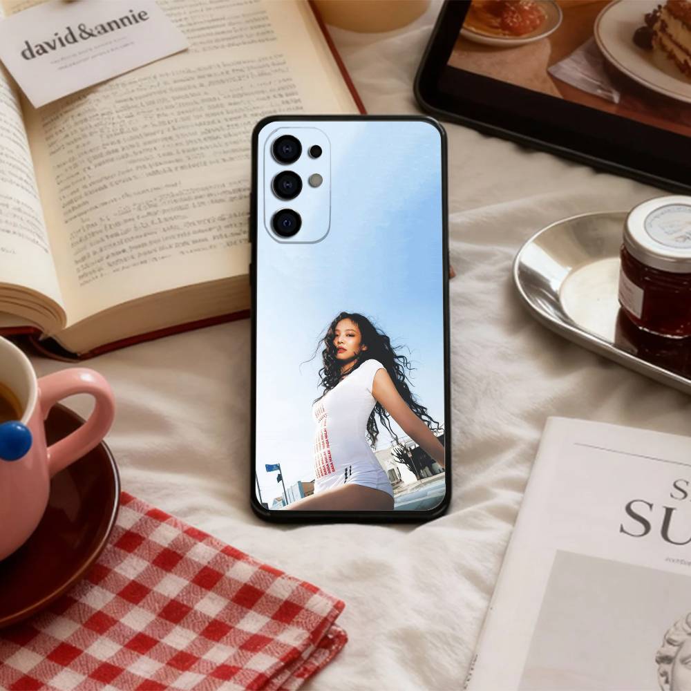 K-Kpop R-Ruby J-Jennie Kim Phone Case For Samsung S 25,24,23,22,30,21,10,9,Ultra,Plus,Lite,FE,4,5 G Soft Black Case Samsung S225G