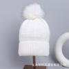 Thickened cold-proof and warm wool ball pullover hat autumn and winter European and American winter outdoor stacking hat knitted hat
