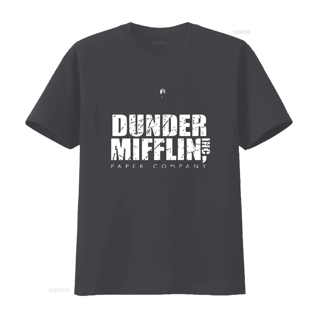 Dunder Mifflin Paper Companty Vintage Distressed T Trendy Summer Top for Women Unique Print Shirt Vintage Washed Stretched