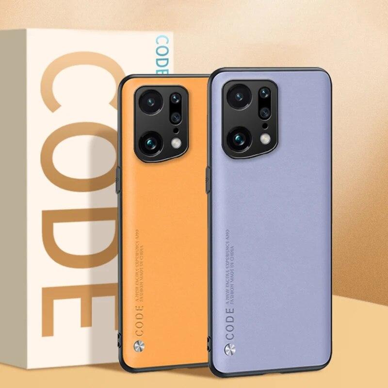 

Роскошный кожаный чехол для OPPO Find X5 X2 X3 Pro, задняя крышка, матовый силиконовый защитный чехол для телефона OPPO Find X2 X5 Lite X3 Neo